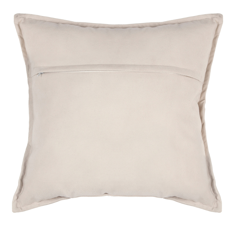 Deco cushion Glober pakoworld in ivory color 45x45cm