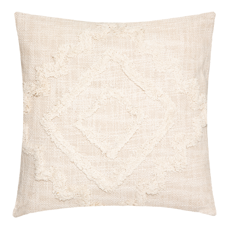 Deco cushion Ferdel pakoworld in ivory color 40x40cm