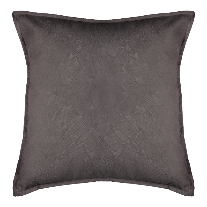 Deco cushion Derfon pakoworld in dark grey color 55x55cm