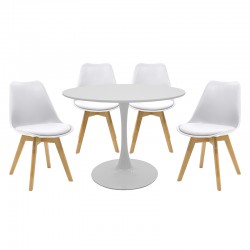 Dining set Balou pakoworld 5pcs D100x75cm