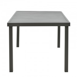 Dining table Vitality-Kliton A set of 5 pakoworld anthracite aluminum and plywood in a natural shade 150x80x74cm