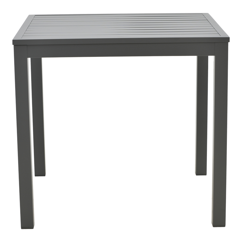 Kliton-Mabu dining table set of 3 pakoworld aluminum in anthracite shade 80x80x74cm