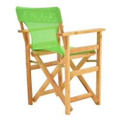 Kompa pakoworld director's chair natural color solid beech wood and green fabric