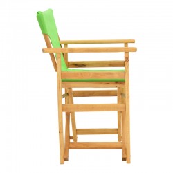 Kompa pakoworld director's chair natural color solid beech wood and green fabric