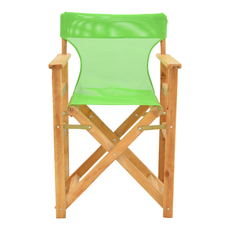 Kompa pakoworld director's chair natural color solid beech wood and green fabric