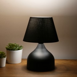 Table lamp PWL-1068 pakoworld Ε27 black D22x32cm