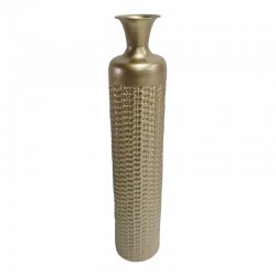 Decorative vase Perikl Inart metal in gold color D19.7x96.5cm