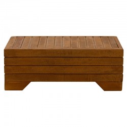 Coffee table Otis pakoworld solid beech wood walnut 60x42x34cm