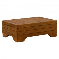 Coffee table Otis pakoworld solid beech wood walnut 60x42x34cm
