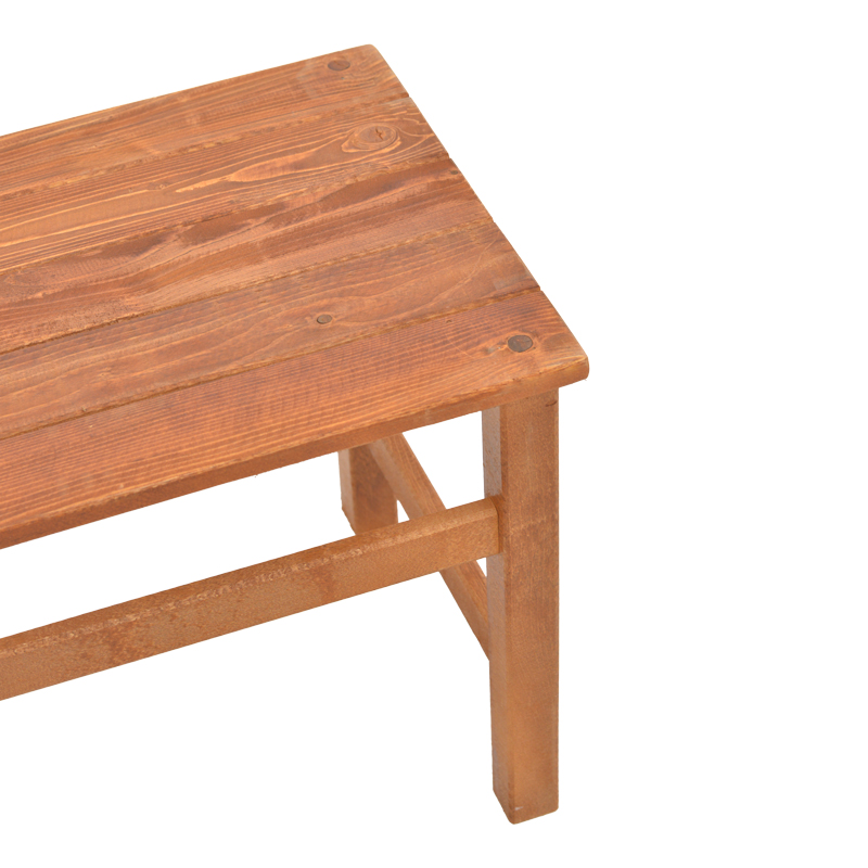 Summrine pakoworld beach table solid beech wood in walnut color 60x40x45cm
