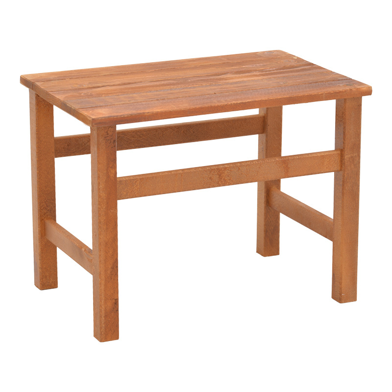 Summrine pakoworld beach table solid beech wood in walnut color 60x40x45cm