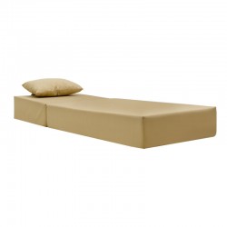 Specta sunbed cushion pakoworld beige fabric 60x190x20cm