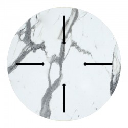 Table surface Melody pakoworld HPL white marble D70cm