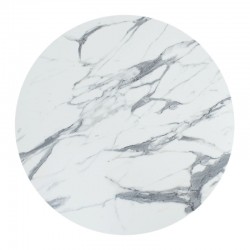 Table surface Solace pakoworld Werzalit white marble D60cm