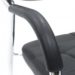 Mid -back office visitor chair Florida pakoworld PVC black