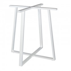 Table base lavish pakoworld metal white 70x70x73cm
