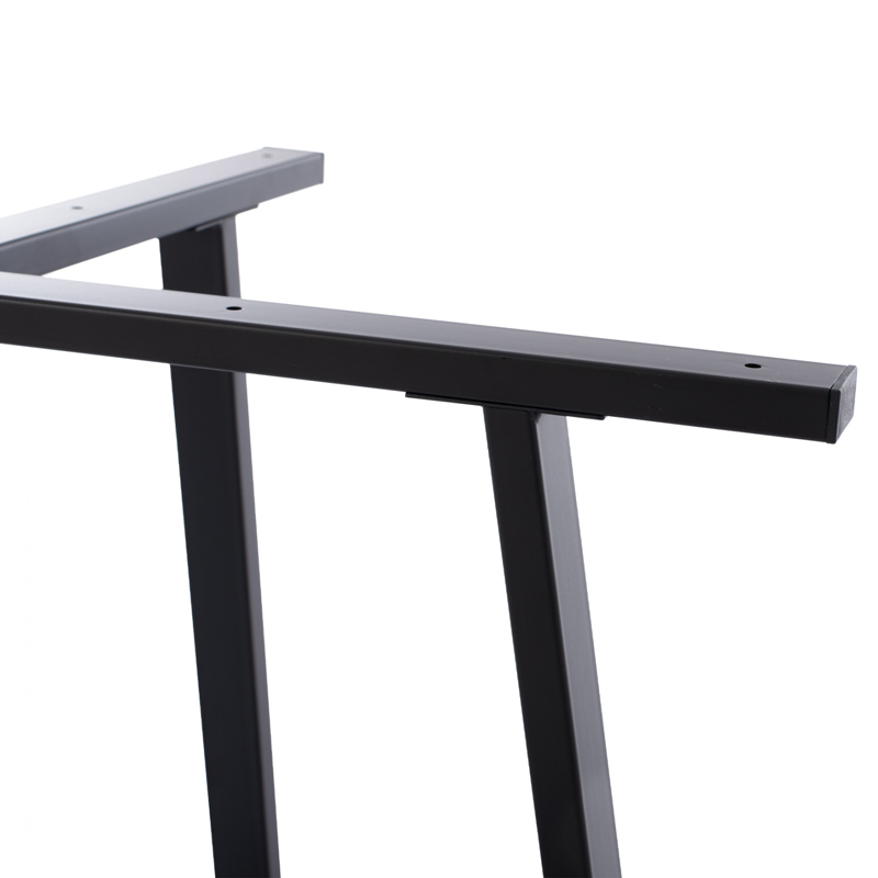 Table base Vampor  pakoworld metal black 112x60x72cm