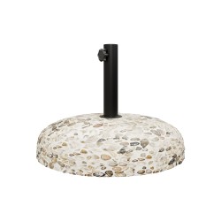 Cement ubrella base with cobble stone pakoworld 35kg D50cm