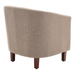 Armchair Major pakoworld fabric brown-beige 63.5x68x71cm