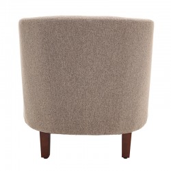 Armchair Major pakoworld fabric brown-beige 63.5x68x71cm