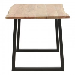 Avron pakoworld natural solid acacia wood table 140x80x76cm