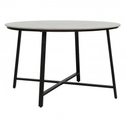 Table Gianno pakoworld grey cement-black leg D120x76cm
