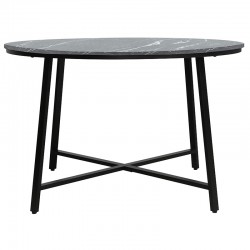 Table Gianno pakoworld black marble-black leg D120x76cm
