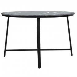 Table Gianno pakoworld black marble-black leg D120x76cm