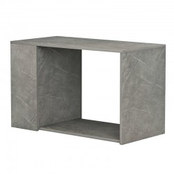 Coffee table Hattie pakoworld grey marble 80x40x50cm