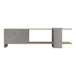 Standi pakoworld TV stand in sonoma-grey cement color 120x25x36.8cm