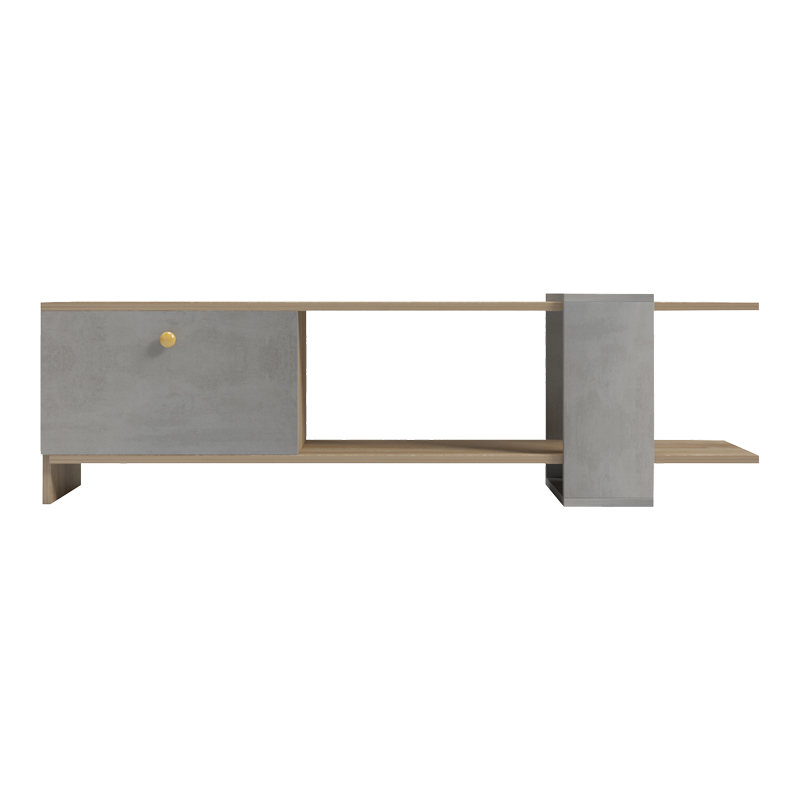 Standi pakoworld TV stand in sonoma-grey cement color 120x25x36.8cm