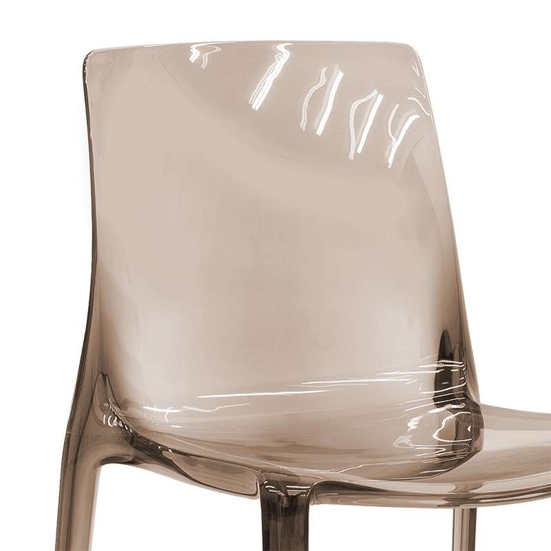 Chair Mirage pakoworld PC color coffee  transparent