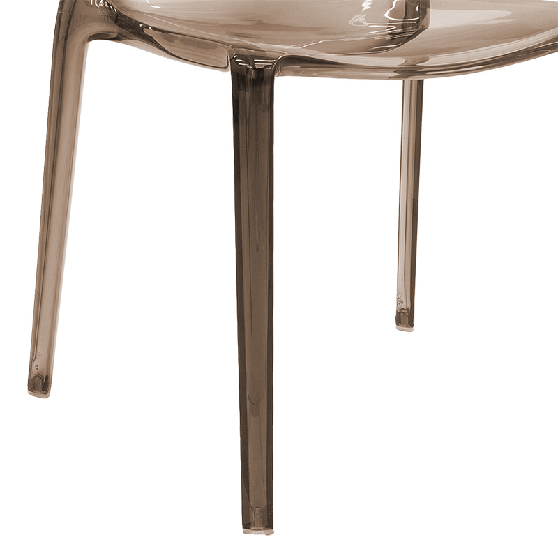 Chair Mirage pakoworld PC color coffee  transparent