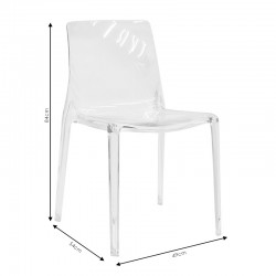 Chair Mirage pakoworld PC color grey transparent