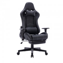 Office Gaming chair Zeldo pakoworld pu black 66x56x135cm