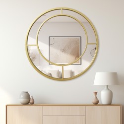Mirror Round 1 pakoworld golden 61x2x61cm