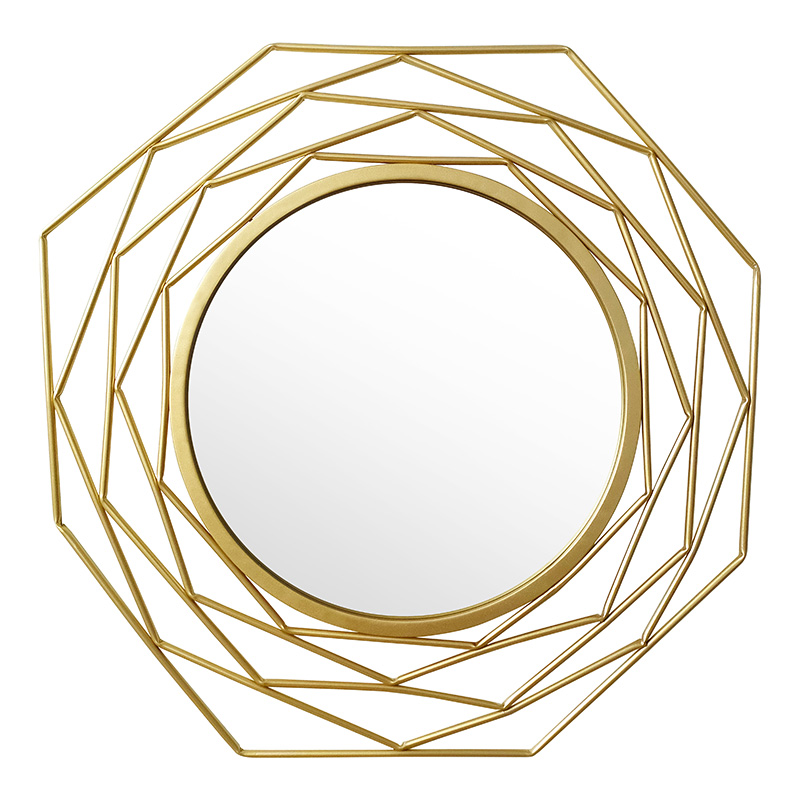 Mirror Round 1 pakoworld golden 71x2.5x71cm