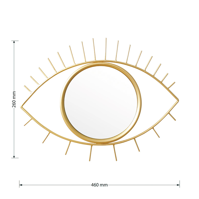 Mirror Eye pakoworld golden 46x2x26cm