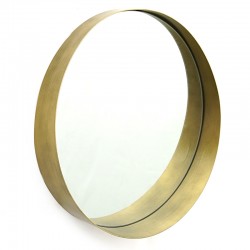 Mirror Round 3 pakoworld golden 50x8x50cm