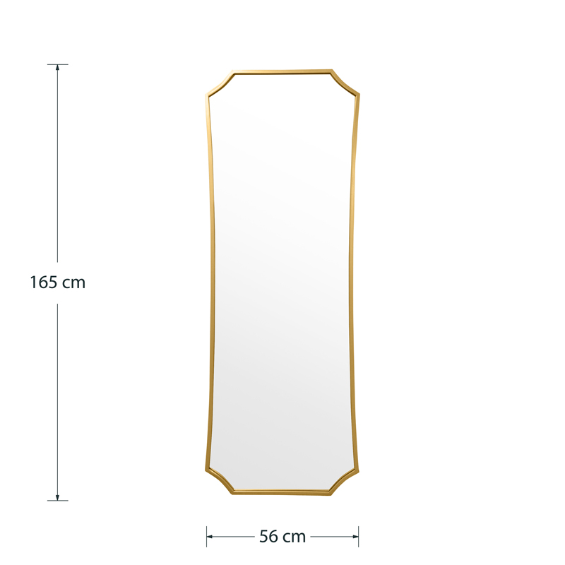 Mirror Torfu pakoworld gold 56x2x165cm