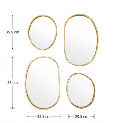 Mirror Klelia pakoworld 4pieces 60x2x96.5cm