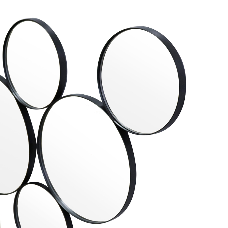 Mirror Sowel pakoworld black 120x2x76cm
