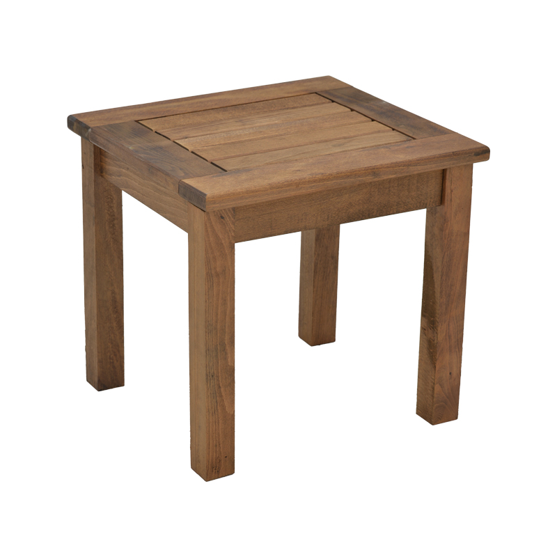 Table Retto pakoworld solid beech wood impregnation walnut 45x40x42cm