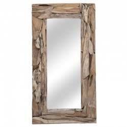 Areli pakoworld mirror solid wood natural 60x6x120cm