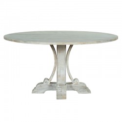 Promise pakoworld table solid wood mango white antique D150x77cm