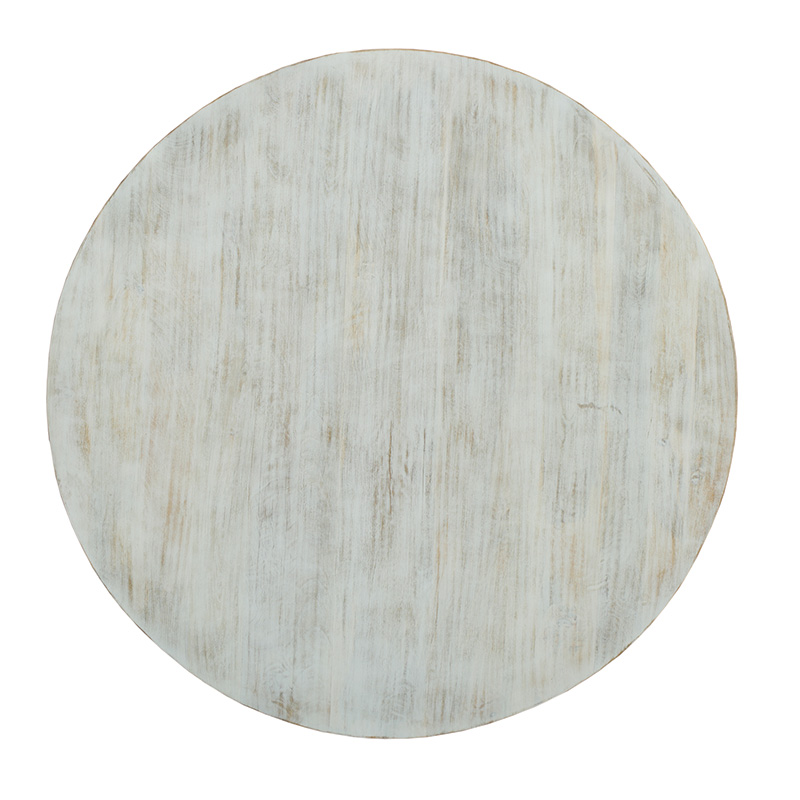 Promise pakoworld table solid wood mango white antique D150x77cm