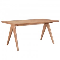 Winslow pakoworld rubberwood table in light walnut color 200x85x75cm