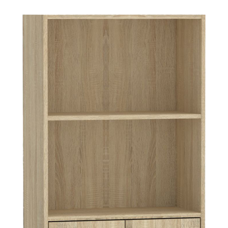 Bookcase Negan pakoworld sonoma melamine 60x30x120cm