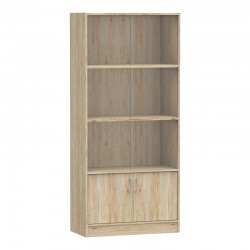 Bookcase Burcy pakoworld oak 80x40x177cm