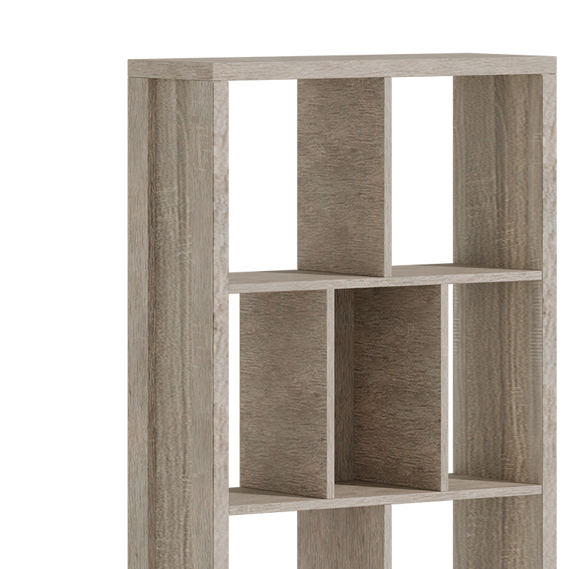 Bookcase Dividre pakoworld sonoma oak melamine 80x30x181cm